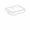 Geberit VariForm 500.681.01.1 Раковина полувстраиваемая в столешницу квадратной формы, 55х45 см, с отв. под смеситель, с отв. перелива