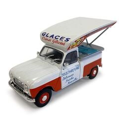 Renault 4L van Diorama: Ice Cream Vendor Altaya 1:43