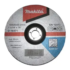 Шлифовальный диск для стали 180х6х22,23 мм Makita D-18471