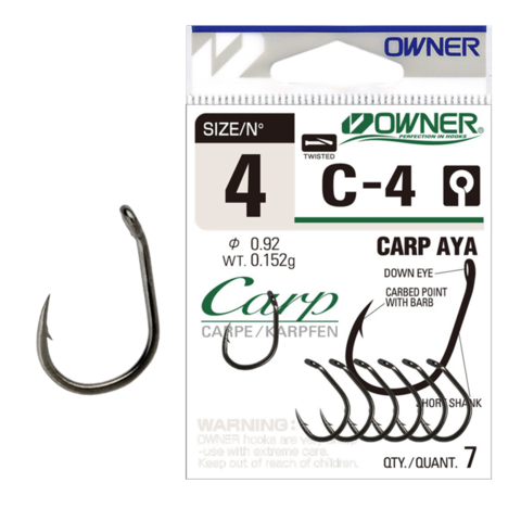 50924 №4 Крючки OWNER/C'ULTIVA CARP AYA / продажа от 5 уп.