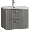 BelBagno DUE-600-2C-SO-SAT-P DUE База под раковину подвесная с двумя выкатными ящиками, Сатин, 606x423x500