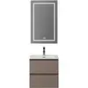 BelBagno KRAFT 39-500/390-2C-SO-СO База под раковину подвесная с фрезерованными ручками по всей длине фасада с 2 выкатн. ящ.,Бежевый Мат.,500x395x500