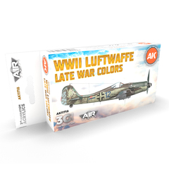 Набор красок AK interactive WWII Luftwaffe Late War Colors 3G, 6 красок