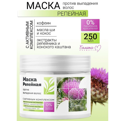 Репейная линия Маска против выпадения волос  250г Белита-М