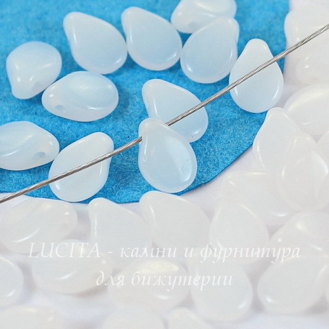 Бусина Pip Лепесток, 7х5 мм, белый мел