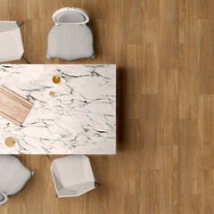 Керамогранит Global Tile Samanta 147х594х8 мм коричневый матовый