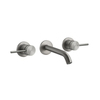 Gessi 316 54092#239 Встраиваемый смеситель с изливом 146-126мм (внешние части), цвет: steel brushed