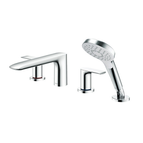 TOTO MH/NEOREST TBG04202R Смеситель для ванны, на 4 отверстия, с ручным душем, Comfort Wave цвет: хром