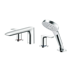 TOTO MH/NEOREST TBG04202R Смеситель для ванны, на 4 отверстия, с ручным душем, Comfort Wave цвет: хром фото
