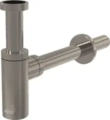 Alcaplast A400-N-P Сифон для умывальника DN32 DESIGN, NICKEL-глянец фото
