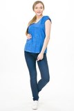 Утепленные джинсы для беременных (SKINNY) 09279 синий