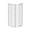Am.Pm W88G-205-080MT64 X-Joy Twin Slide.  Душевое ограждение без  поддона. 80x80. профиль мат хром