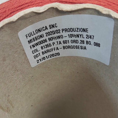 Меринос 90% FULLONICA для Missoni  2/47 рыжий