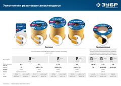 ЗУБР 50 м, D-профиль, размер 12 х 10 мм, черный, самоклеящийся промышленный резиновый уплотнитель, Профессионал (40950-12-50)