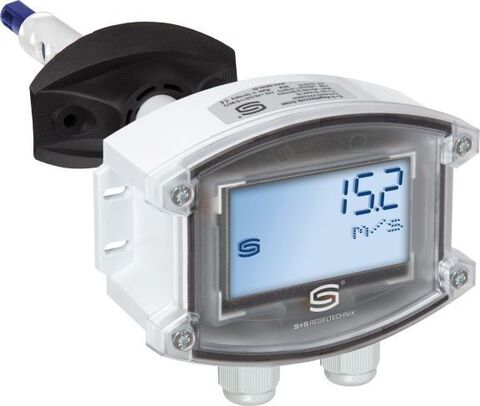 Канальный датчик воздушного потока S+S Regeltechnik RHEASGARD KLGF-Modbus-LCD