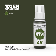 Акриловая краска RAL 6003 Olivgrün Opt.1 3GEN AFV, 18мл