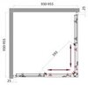 BelBagno Sela SELA-A-2-95-P-CR Душевой уголок квадратный, цвет: хром
