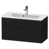 Duravit D-Neo DE426901616 Тумбочка подвесная, Compact 440x810x372, 1 ящик, цвет: Black Oak