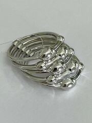 5 колец (кольцо из серебра)