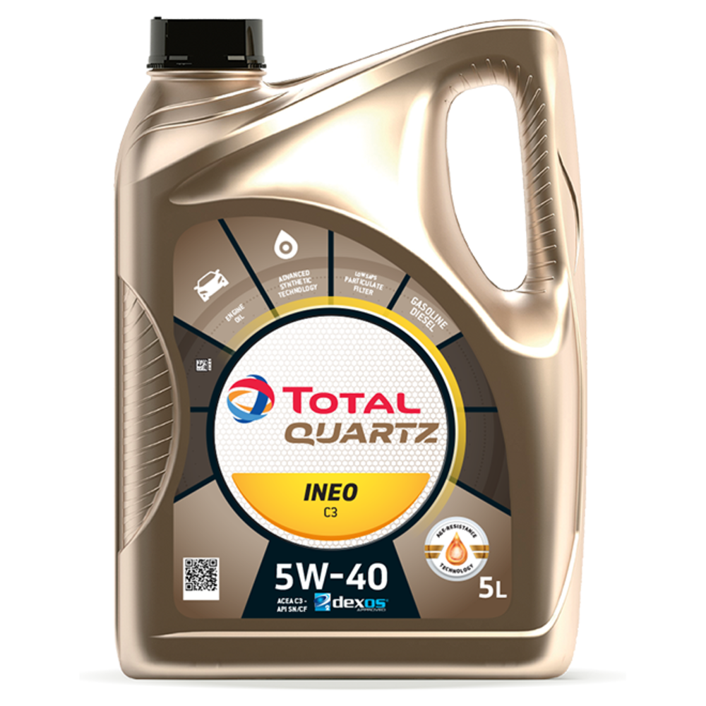 Масло моторное Total Quartz Ineo C3 5W40 синтетическое 5 л 213103