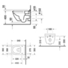 Duravit Starck 3 2527090000 Унитаз подвесной безободковый, 540х360 мм, с креплением Durafix, цвет белый
