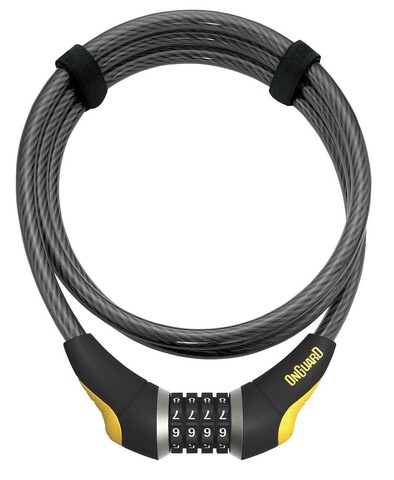 Картинка замок велосипедный OnGuard Akita 185cm x 10mm - 1