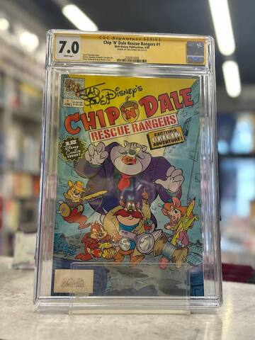 Chip 'N' Dale Rescue Rangers #1 CGC 7.0 (С автографом Тэда Стоунса)