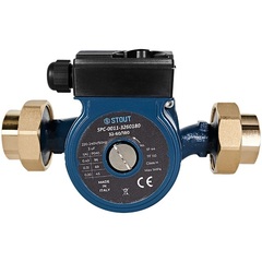 Stout циркуляционный насос 32-60/180 с латунными гайками (SPC-0011-3260180)