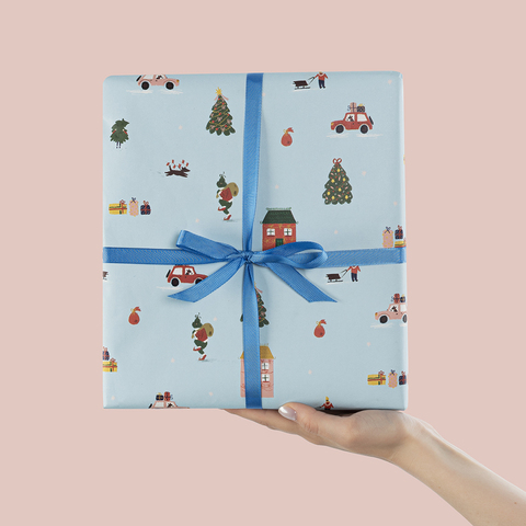 Упаковочная бумага, Новогоднее настроение, 80 г, 0,7*1 м, 5 листов