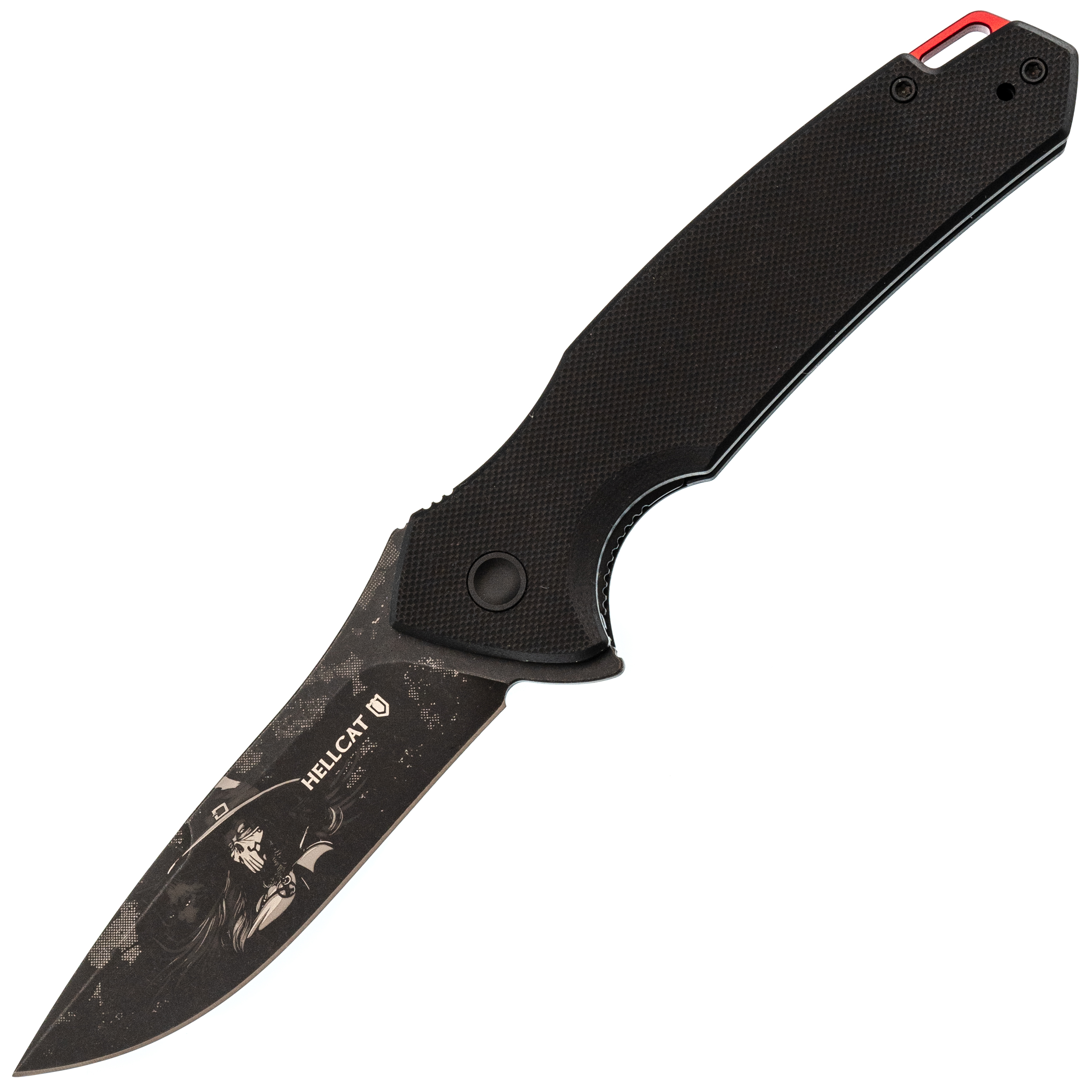 Складной нож Mr.Blade Hellcat Mini LE Ghost blackwash, сталь VG-10, рукоять Black G10