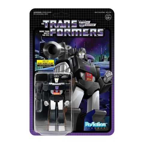 Коллекционная фигурка Super7 Transformers: MC-12 Gun Robo P-38