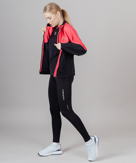 Nordski Sport ветровка для бега женская pink-black - 7