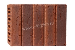 Кирпич лицевой Воротынский одинарный кортен, бостон рваная фаска