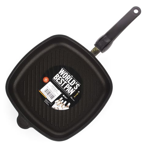 Сковорода гриль квадратная 26х26 см, съемная ручка, AMT Frying Pans Titan арт. AMT I-E264G