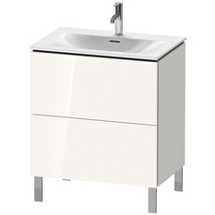 Duravit L-Cube LC659602222 Тумба напольная под раковину, 2 ящика, 704x720x481мм, цвет White High Gloss фото