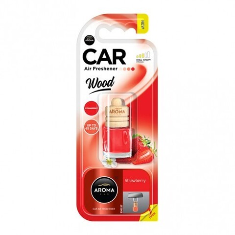AROMA CAR Подвесной ароматизатор WOOD Клубника