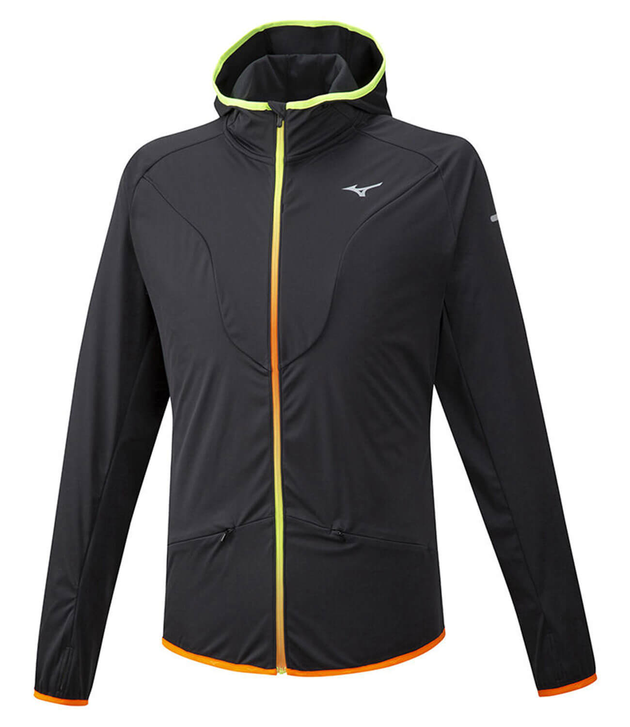 Mizuno Hybrid Bt Hoodie куртка для бега мужская черная