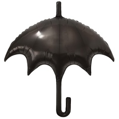 Шар К Фигура, Зонт мрачный, Черный, 33''/84 см, 1 шт.