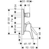 Hansgrohe Talis S 72405000 Смеситель встраиваемый на 2 потребителя