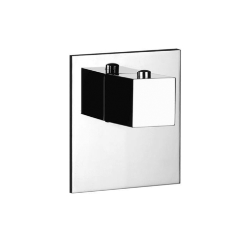 Gessi Rettangolo 43252#031 Встраиваемый термостат для душа, с 1 выходом, (внешние части), цвет: хром