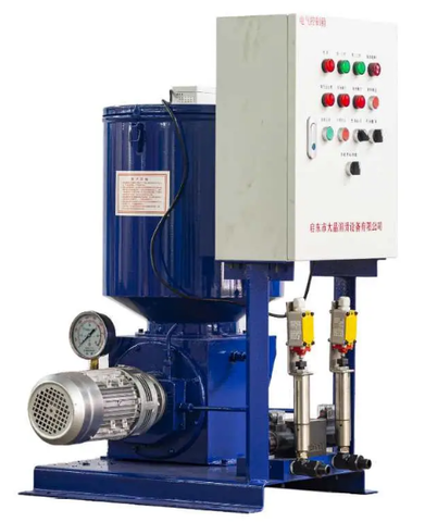 Фото GDK03 with electrical cabinet (based on DRB9-P365Z) - Станция смазки электрическая для двухлинейных систем, рабочее давление до 400 бар, подача 365 мл/мин, мощность двигателя 1,5 кВт, объем бака 60 литров; тип станции - Станция с системой управления с набором клапанов для управления, шкафом управления на базе релейно-контактной логики