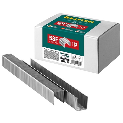 KRAFTOOL скобы тип 53F (D/056), 13 мм, калибр 23GA. 5000 шт (31787-13)