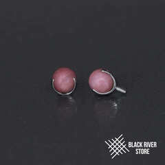 Ball 3-Prongs 4мм Rhodonite