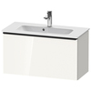 Duravit D-Neo DE426902222 Тумбочка подвесная, Compact 440x810x372, 1 ящик, цвет: белый высокоглянцевый