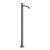 Gessi Flessa 54095#239 Напольный смеситель, без донного клапана, излив 150мм (внешняя часть), цвет: steel brushed