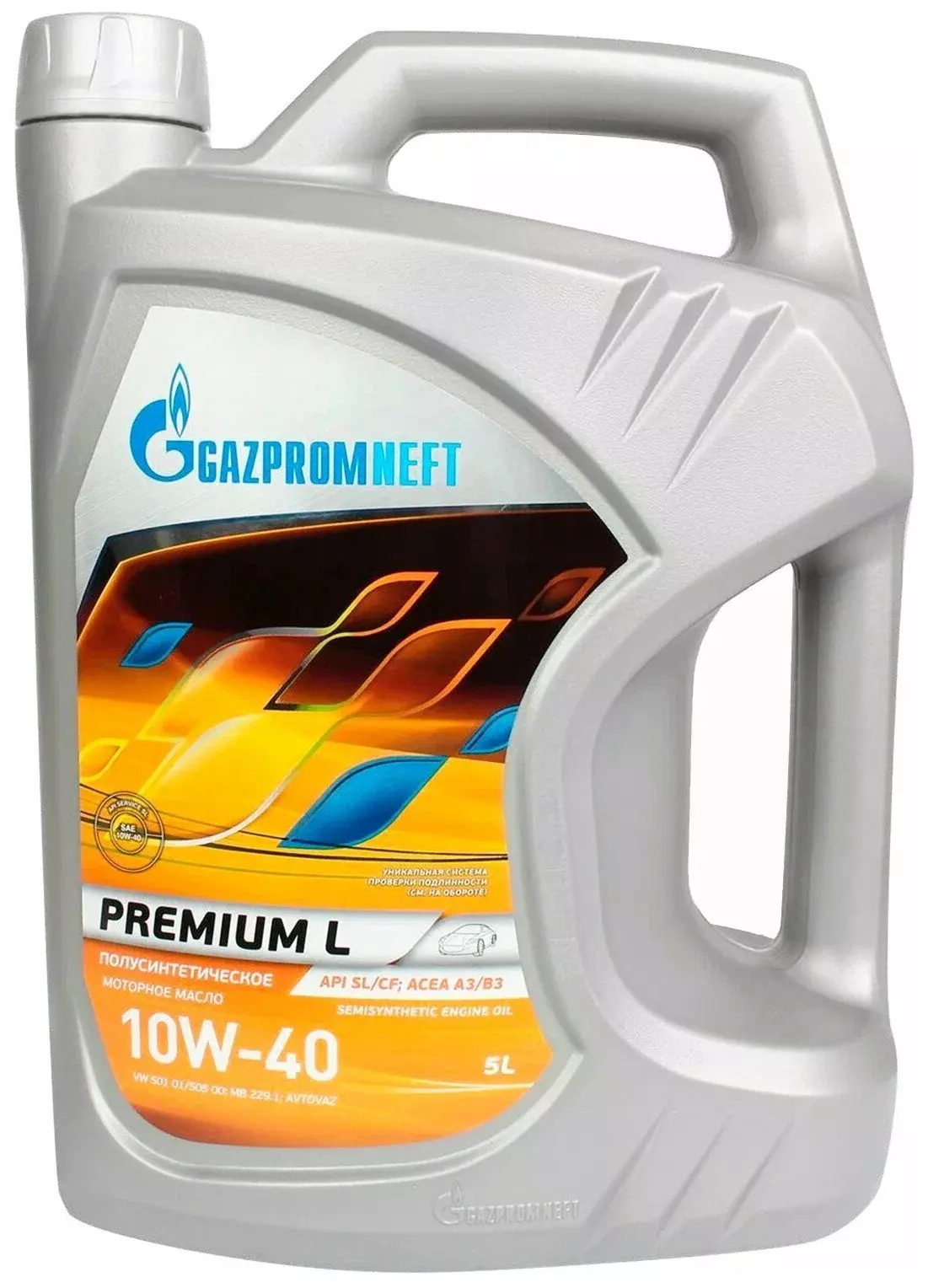 Масло моторное Gazpromneft Premium L 10W40 полусинтетическое 5л