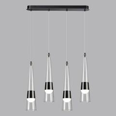 5044/42L L-VISION ODL24 435 глянц.темн.хром/прозрачный/металл/стекло Люстра LED 42W 3000K 4167Лм LUMP