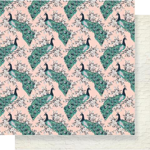 Лист двусторонней бумаги 30х30см - Maggie Holmes Flourish -Crate Paper