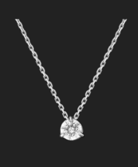 Колье из белого золота 585 пробы с подвеской Swarovski Gems