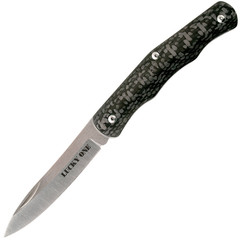 Фото Нож складной Cold Steel Lucky One, сталь CPM-S35VN, рукоять карбон, черный/серый